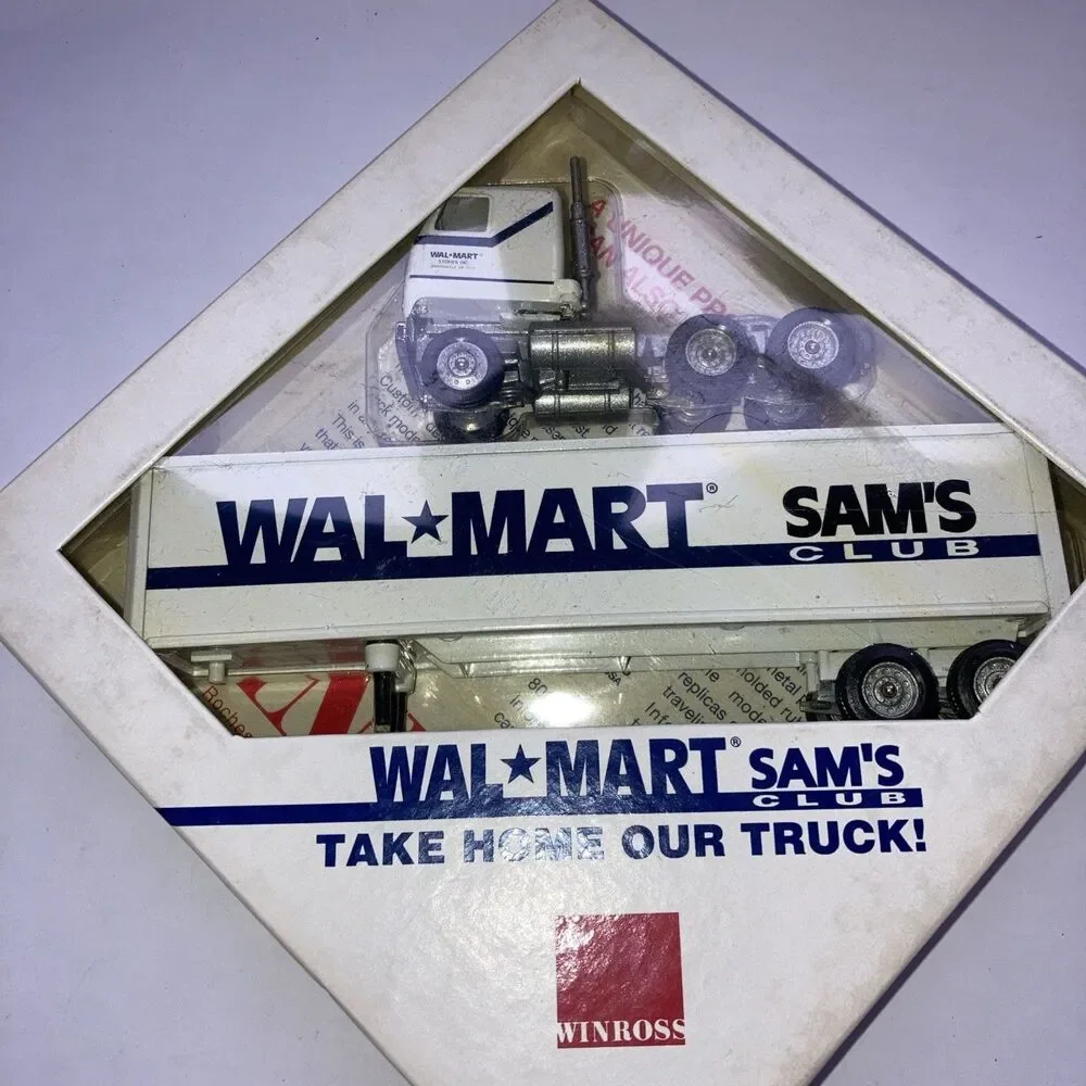 Winross Promotional Wal-Mart Sam's Club Die-Cast Semi Truck & Trailer
